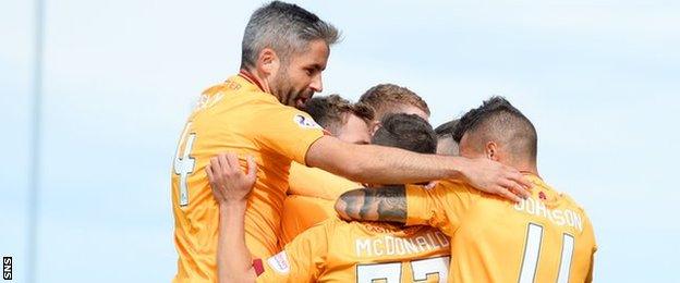 Wes Fletcher's debut goal gave Motherwell all three points