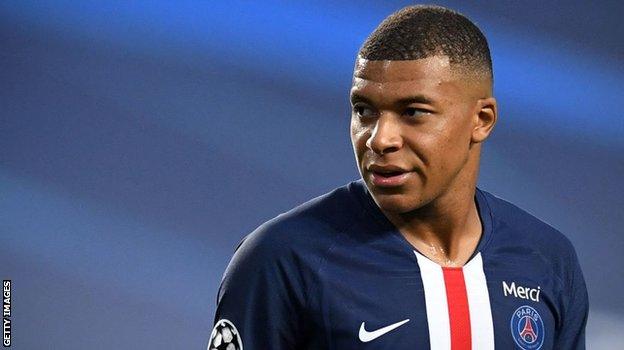 Paris St-Germain striker Kylian Mbappe