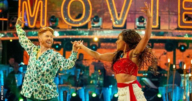 Strictly stars Neil Jones and Alex Scott