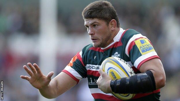 Leicester flanker Mike Williams