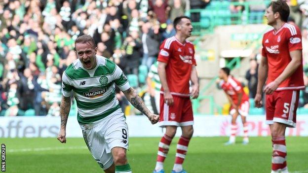 Leigh Griffiths scored twice for Celtic in a 3-1 win