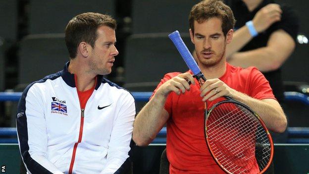 Leon Smith and Andy Murray