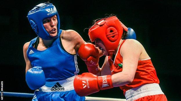 Stacey Copeland boxing