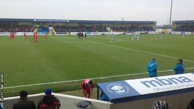 National League North Chester are among the member clubs supporting Option 2, a grant from the National League, who would take on the government loan, subject to certain assurances