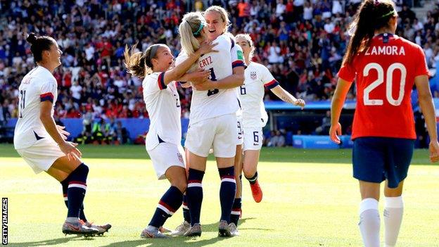 USA are the defending champions at the Women's World Cup