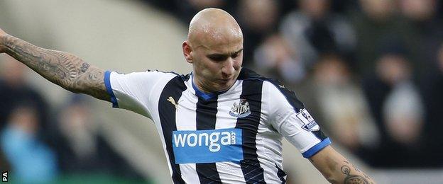 Jonjo Shelvey attempted more passes than any other Newcastle player on Saturday (59), completing 91.5% of them.