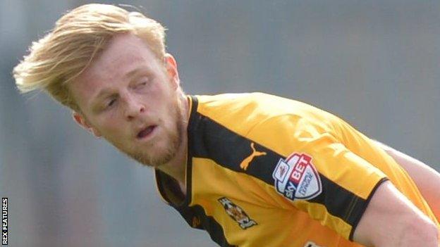 Cambridge United left-back Max Clark