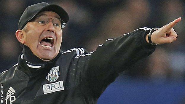 West Bromwich Albion boss Tony Pulis