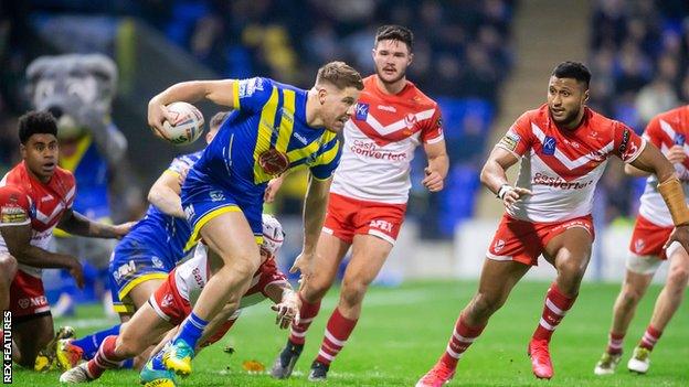 Tom Lineham helped Warrington to just their fifth win in 35 Super League meetings with St Helens at home