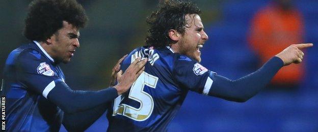 Lawrie Wilson celebrates a goal