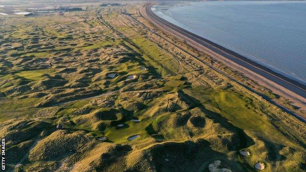 A general view of Royal St George's Golf Club