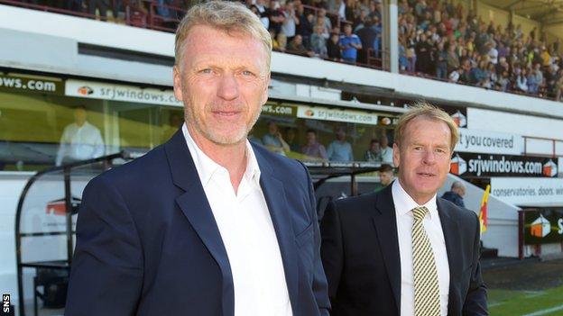 David Moyes was at Dunfermline's East End Park for a Jock Stein charity match