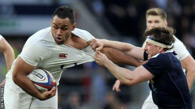 Billy Vunipola and Hamish Watson