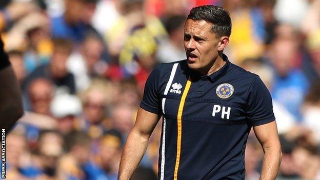 Paul Hurst took Shrewsbury Town to Wembley twice in seven weeks last season - but they lost both times