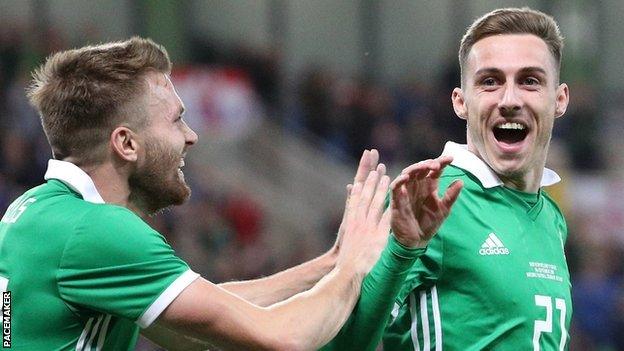 Stuart Dallas and Gavin Whyte scored in Northern Ireland's win over Israel