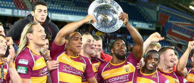 Jermaine McGillvary and his Huddersfield team-mates finished top of Super League in 2013