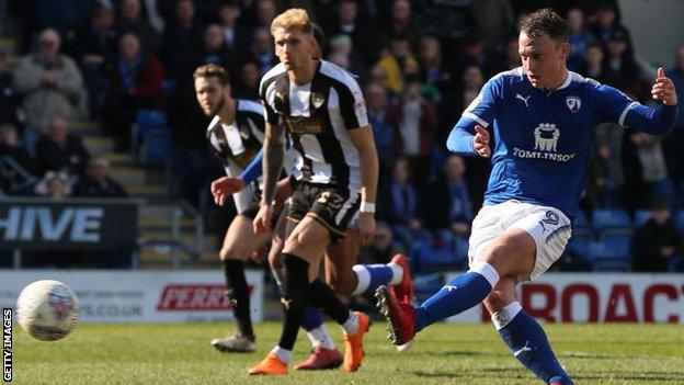 Kristian Dennis enjoyed a prolific 2017-18 campaign with Chesterfield, scoring 21 goals