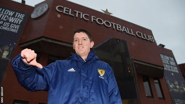 Referee Craig Thomson had to postpone Celtic's clash with Hamilton after heavy rainfall