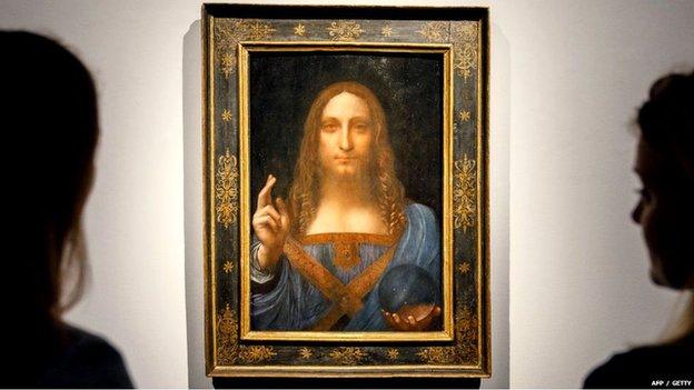 Salvator Mundi by Leonardo da Vinci sold at auction at Christie's in New York back in 2017