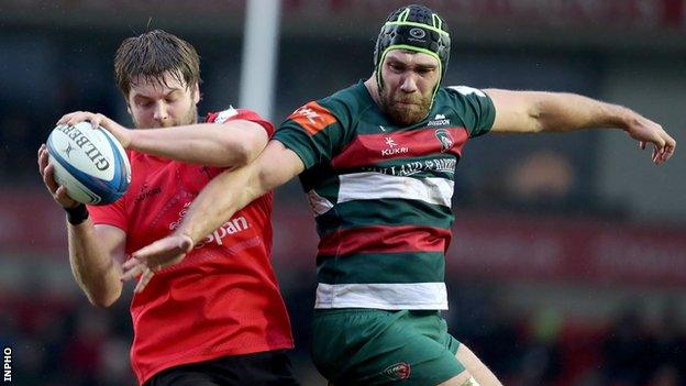 Iain Henderson was man of the match in Ulster's last meeting with Leicester at Welford Road in January 2019