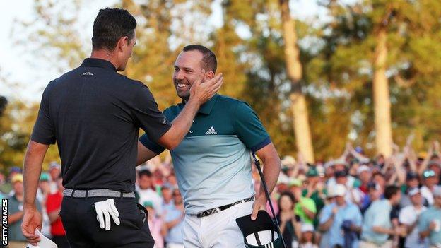 Justin Rose and Sergio Garcia