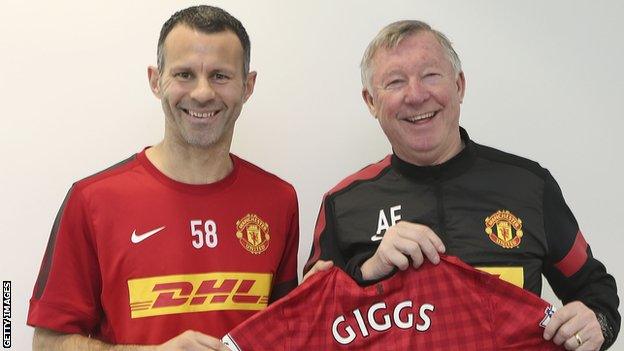 Ryan Giggs and Sir Alex Ferguson