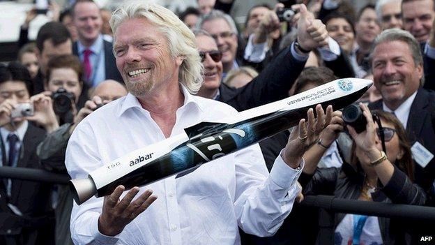 LauncherOne and Richard Branson