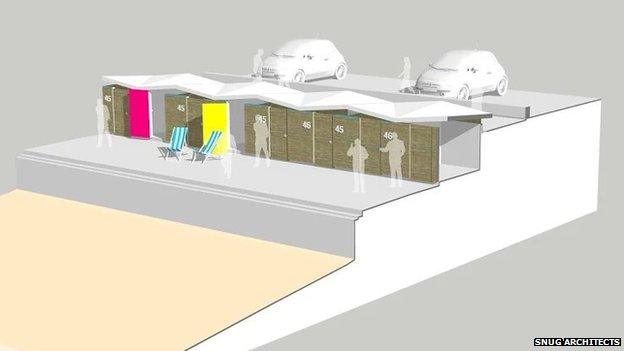 New beach huts design