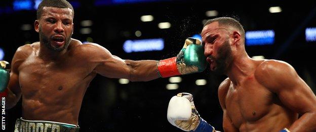 Badou Jack punches James DeGale