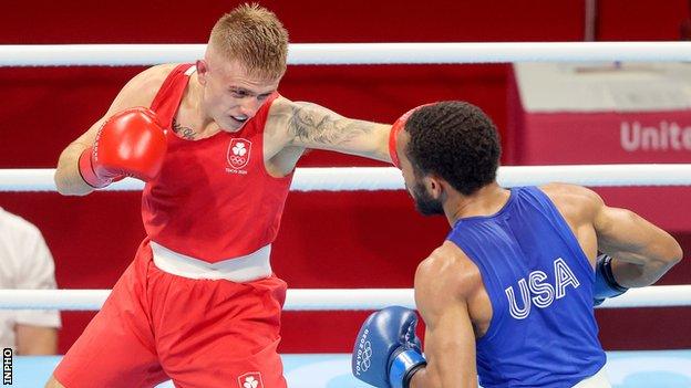 Kurt Walker in action at the Tokyo Olympics