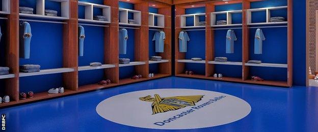 Artist's impression of new dressing room