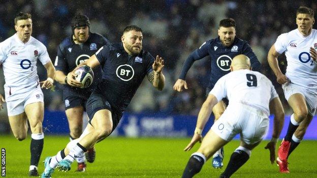 Scotland lost a bruising encounter with England at Murrayfield last year