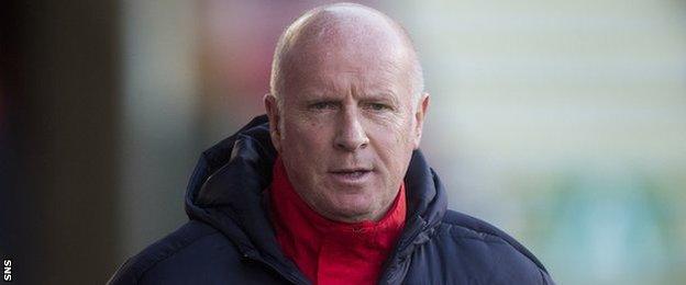 Falkirk manager Peter Houston