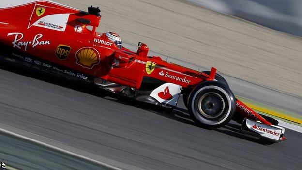 Ferrari F1 driver Kimi Raikkonen