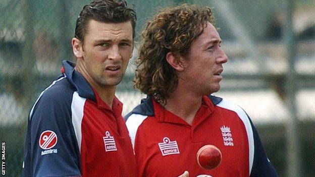 Steve Harmison (left) and Ryan Sidebottom