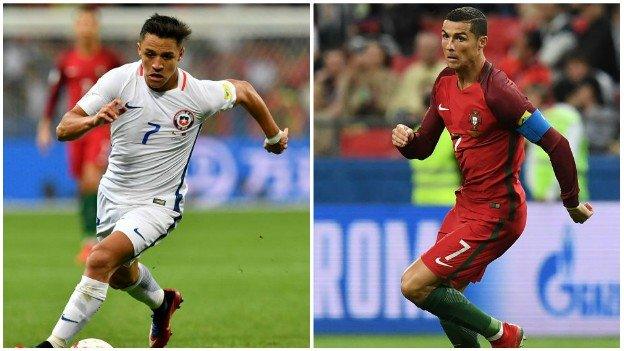 Alexis Sanchez and Cristiano Ronaldo