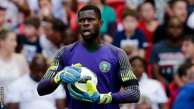 Nigeria goalkeeper Francis Uzoho