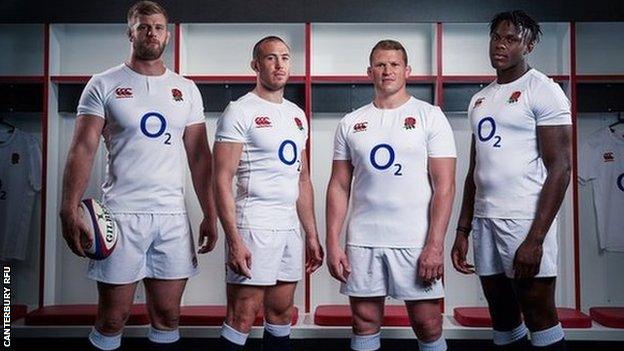 George Kruis, Mike Brown, Dylan Hartley, Maro Itoje