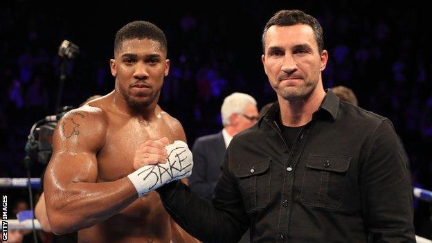 Anthony Joshua and Wladimir Klitschko