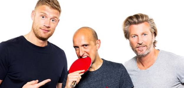 Andrew Flintoff, Matthew Syed and Robbie Savage