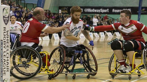 England's wheelchair rugby league side face Wales