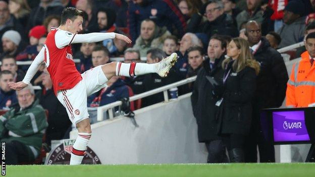 Arsenal's Mesut Ozil