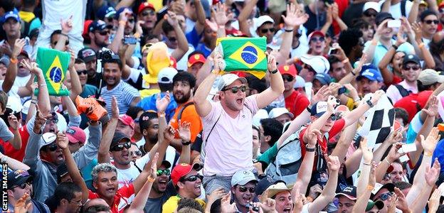 Brazilian Grand Prix fans