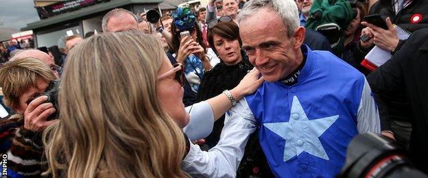 Walsh with wife Gillian after announcing his retirement