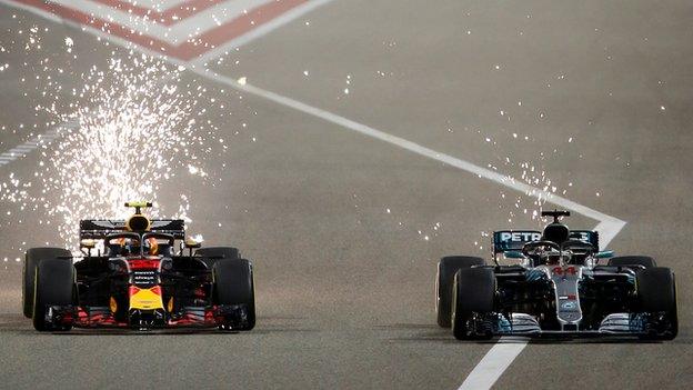 Verstappen and Hamilton clash in Bahrain