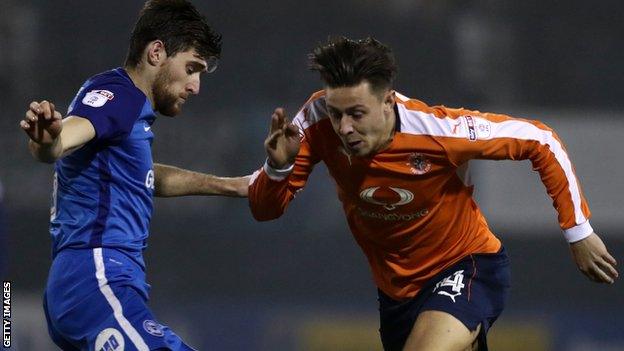 Luton Town v Peterborough United in the Checkatrade Trophy