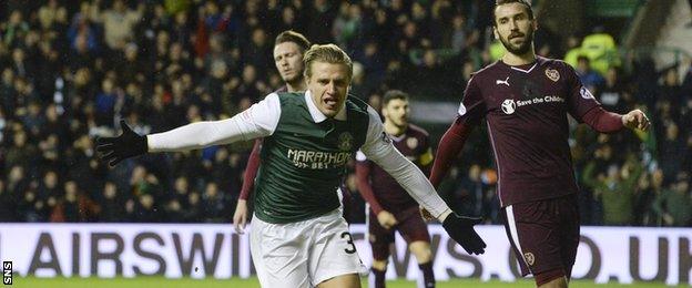 Jason Cummings scored the only goal as Hibs saw off Hearts last season in the Scottish Cup