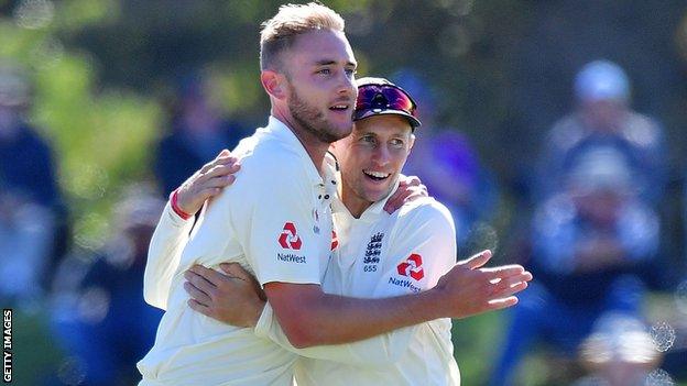 Stuart Broad and Joe Root