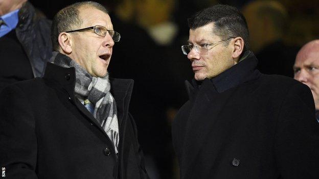 SFA chief executive Stewart Regan and SPFL chief executive Neil Doncaster