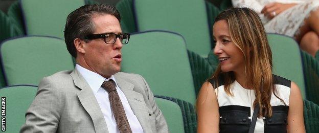 Hugh Grant (left)